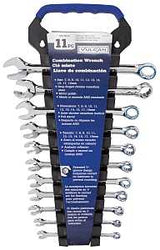 Vulcan TR-H1101 Wrench Set, 11-Piece, CRV, Chrome, Silver, Specifications: Drop Forged