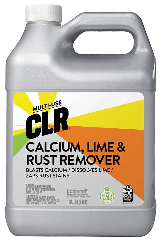 CLR CL-4 Calcium Lime Rust Cleaner, 1 gal, Liquid, Slightly Acidic, Lime Green