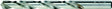 Irwin 60516 Jobber Drill Bit, 1/4 in Dia, 2-1/2 in OAL, Spiral Flute, 1-Flute, 1/4 in Dia Shank, Straight Shank