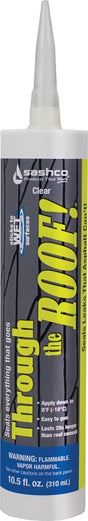Sashco 14010 Cement and Patching Sealant, Clear, Liquid, 10.5 oz Cartridge