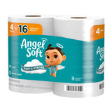 Angel Soft Toilet Paper 4 Rolls 320 sheet 135.1 sq ft, Pack of 12