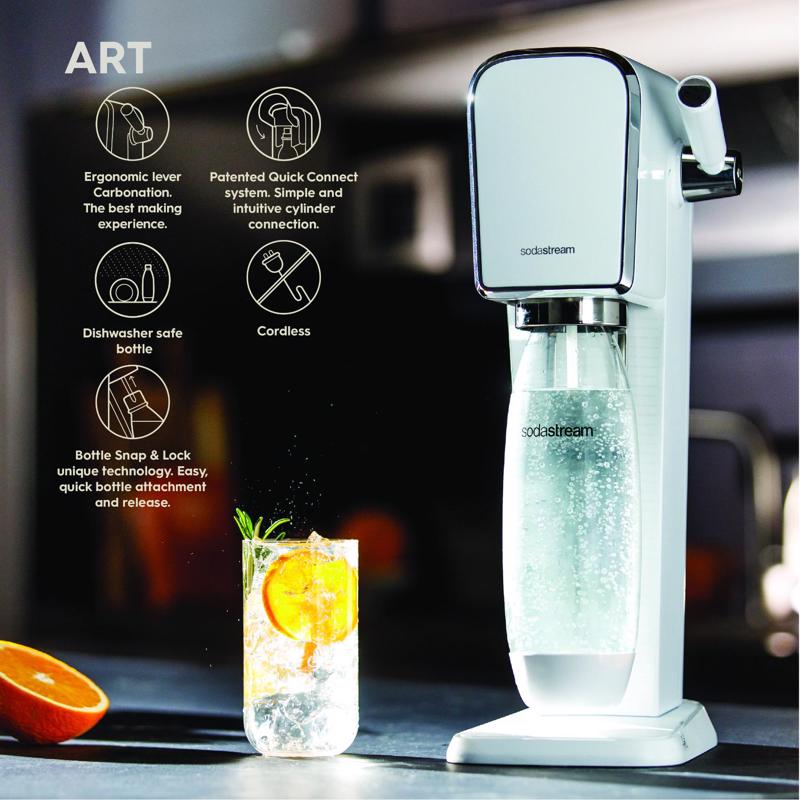 SodaStream ART Machine White 1 L Soda Maker 1 pk, Pack of 2