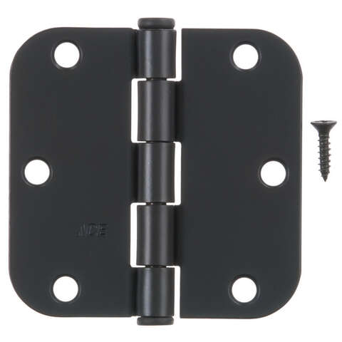 Ace 3-1/2 in. L Black Residential Door Hinge 1 pk