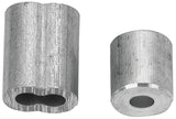 Campbell B7675424 Cable Ferrule and Stop Set, For: 1/8 in Rope, 1/8 in Dia Cable, 3 in L, Aluminum