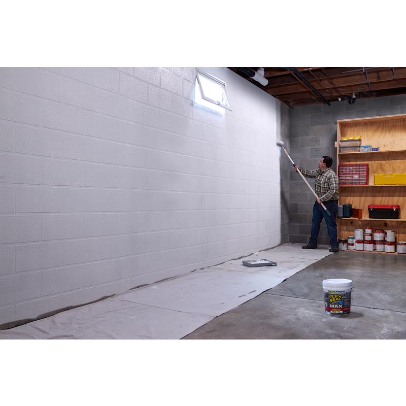 Flex Seal Family of Products Flex Seal MAX White Liquid Rubber Sealant Coating 2.5 gal