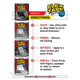 Flex Seal Family of Products Flex Tape MAX 8 in. W X 25 ft. L Clear Waterproof Repair Tape