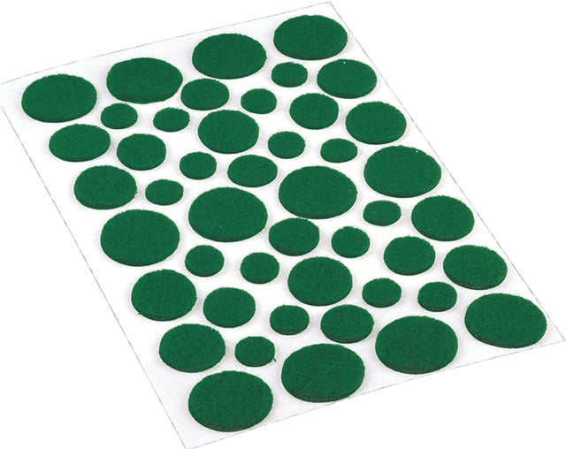 Shepherd Hardware 9423 Furniture Pad, Felt Cloth, Green, Round