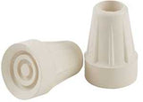 Shepherd Hardware 9742 Crutch Tip, Round, Rubber, Off-White, 7/8 in Dia, Pack of 6