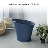Umbra 2 gal Blue Polypropylene Modern Trash Can, Pack of 6