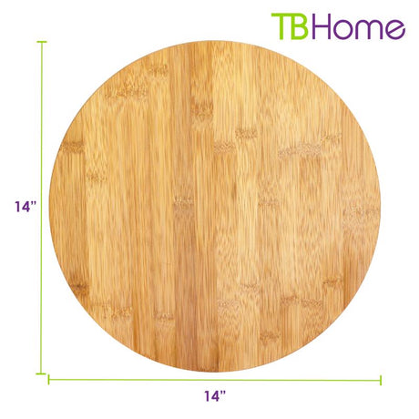 Totally Bamboo TB Home Brown 1 in. H X 14 in. D Bamboo Lazy Susan, Pack of 6
