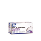 Iron-Hold Right-Fit 13 gal Lavender Tall Kitchen Bags Drawstring 40 pk, Pack of 8