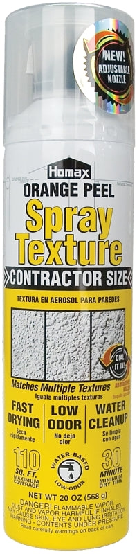 Homax 4092-06 Orange Peel Wall Texture, Liquid, Ether, Gray/White, 20 oz Aerosol Can