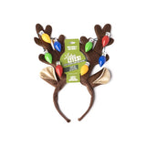 Lotsa Lites LED Antlers Headband 1 pk, Pack of 24