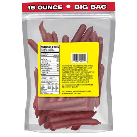 Old Trapper Teriyaki Beef Deli Sticks 15 oz Bagged