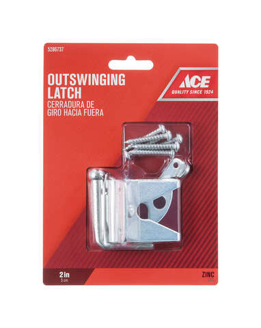 Ace 6.89 in. H X 5 in. W X 1.89 in. L Zinc-Plated Zinc Gate Latch