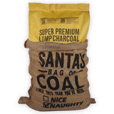 FOGO Brown Santa's Bag of Coal Gift Bag