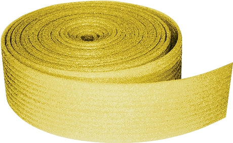 TVM W506 Sill Seal, 3-1/2 in W, 50 ft L Roll, Polyethylene, Yellow, Pack of 9