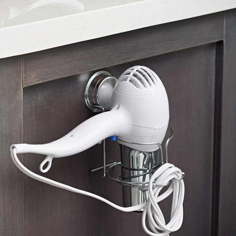 Better Living Stick N Lock Plus 6.1 in. H X 5.91 in. W X 3.94 in. L Hair Dryer Holder
