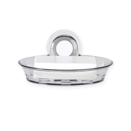 Better Living Impress Clear Gray Plastic Soap Dish