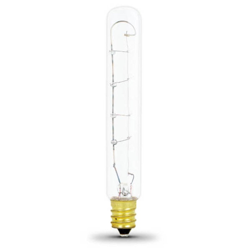Feit Electric BP20T61/2/RP Light Bulb, 20 W, T6.5 Lamp, E17 Lamp Base, 150 Lumens, 2400 K Color Temp, Pack of 12
