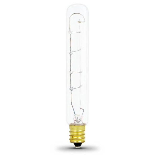 Feit Electric BP20T61/2/RP Light Bulb, 20 W, T6.5 Lamp, E17 Lamp Base, 150 Lumens, 2400 K Color Temp, Pack of 12