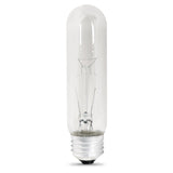 Feit Electric BP40T10 Incandescent Bulb, 40 W, T10 Lamp, E26 Medium Lamp Base, 260 Lumens, 2500 K Color Temp, Soft White, Pack of 12