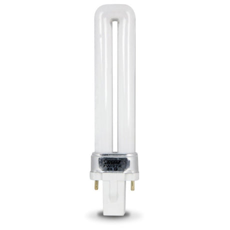 Feit Electric BPPL7 Compact Fluorescent Bulb, 7 W, PL Lamp, G23 Lamp Base, 400 Lumens, 2700 K Color Temp, Pack of 6