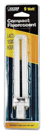 Feit Electric BPPL9 Compact Fluorescent Bulb, 9 W, PL Lamp, G23 Lamp Base, 560 Lumens, 2700 K Color Temp, Pack of 6
