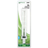 Feit Electric BPPL13 Compact Fluorescent Bulb, 13 W, PL Lamp, GX23 Lamp Base, 800 Lumens, 2700 K Color Temp, Soft White, Pack of 6