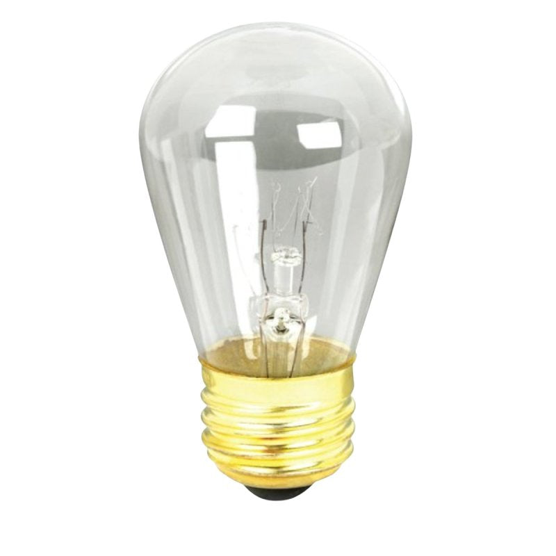 Feit Electric BP11S14 Incandescent Bulb, 11 W, S14 Lamp, E26 Medium Lamp Base, 2700 K Color Temp, 3000 hr Average Life, Pack of 6