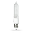Feit Electric BPQ75/CL/MC Tubular Halogen Bulb, 75 W, E11 Candelabra Lamp Base, T4 Lamp, 3000 K Color Temp