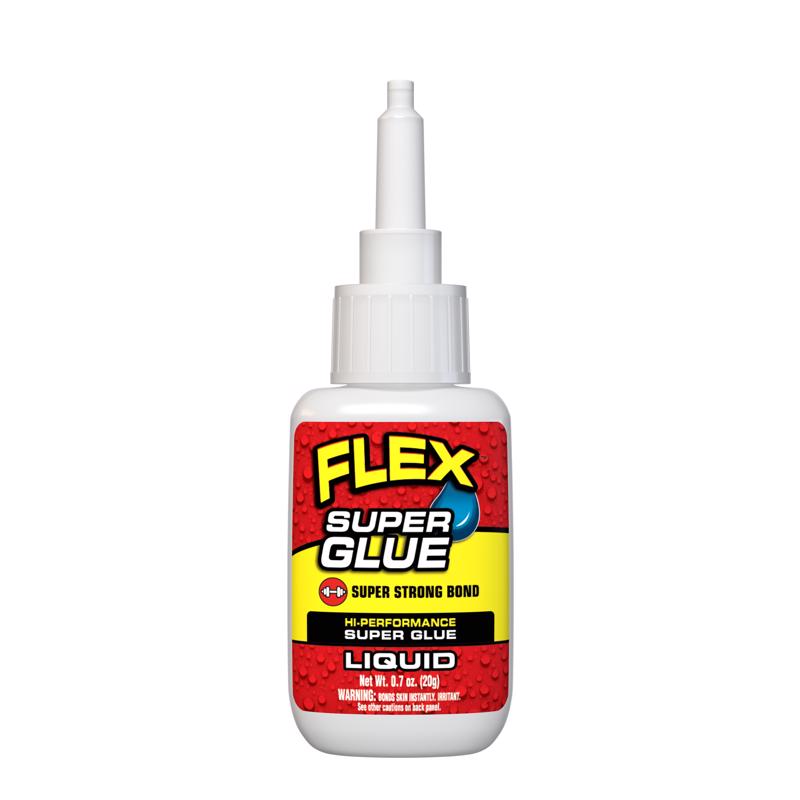 Flex Seal Family of Products Flex Super Glue High Strength Clear Super Glue 20 gm, Pack of 8