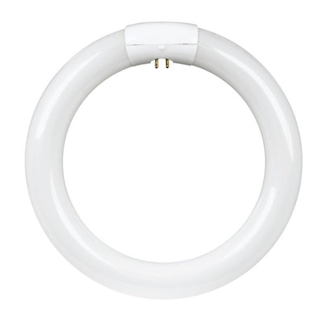 Feit Electric FC8T9/CW Fluorescent Bulb, 22 W, T9 Lamp, 4-Pin Lamp Base, 1100 Lumens, 4100 K Color Temp, Cool White