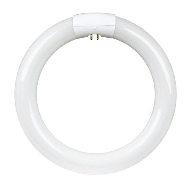 Feit Electric FC8T9/CW Fluorescent Bulb, 22 W, T9 Lamp, 4-Pin Lamp Base, 1100 Lumens, 4100 K Color Temp, Cool White