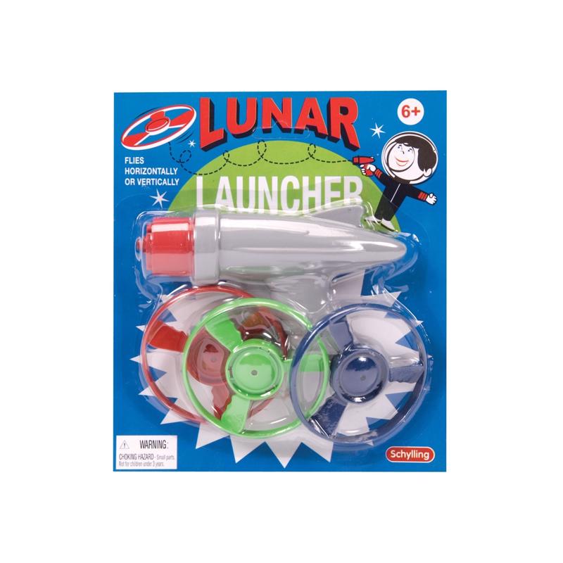 Schylling Lunar Launcher Multicolored 4 pc, Pack of 12