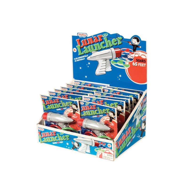 Schylling Lunar Launcher Multicolored 4 pc, Pack of 12