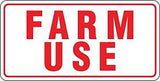 Hy-Ko 20550 Rural/Urban Sign, Farm Use, Red Legend, White Background, Aluminum
