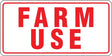 Hy-Ko 20550 Rural/Urban Sign, Farm Use, Red Legend, White Background, Aluminum