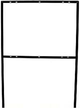 Hy-Ko FRAME-2 Sign Frame, Rectangle, Metal, Black