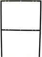 Hy-Ko FRAME-2 Sign Frame, Rectangle, Metal, Black