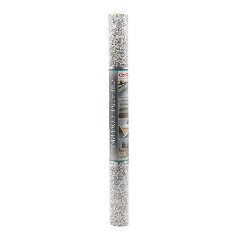 Con-Tact 16 ft. L X 18 in. W Gray Granite Self-Adhesive Shelf Liner, Pack of 6