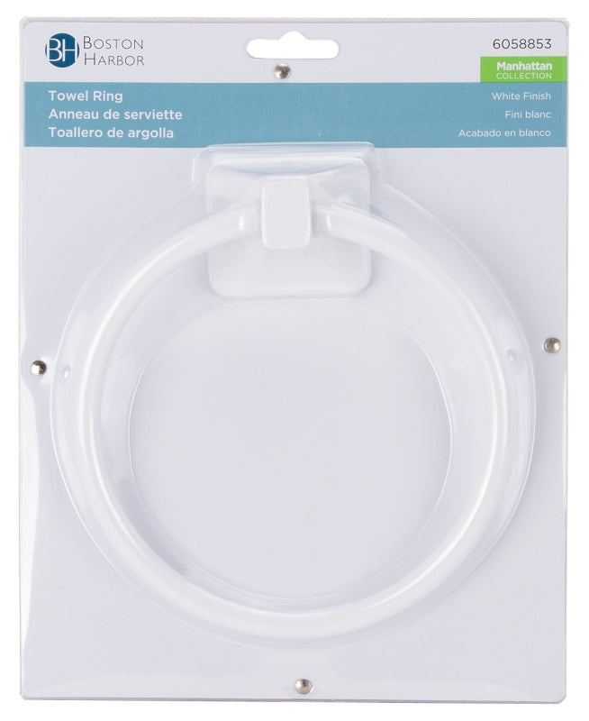 Boston Harbor L3660-51-07 Towel Ring, 5-7/8 in Dia Ring, Wall Mounting