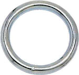 Campbell T7662114 Welded Ring, 150 lb Working Load, 1-1/8 in ID Dia Ring, #7B Chain, Solid Bronze, Polished