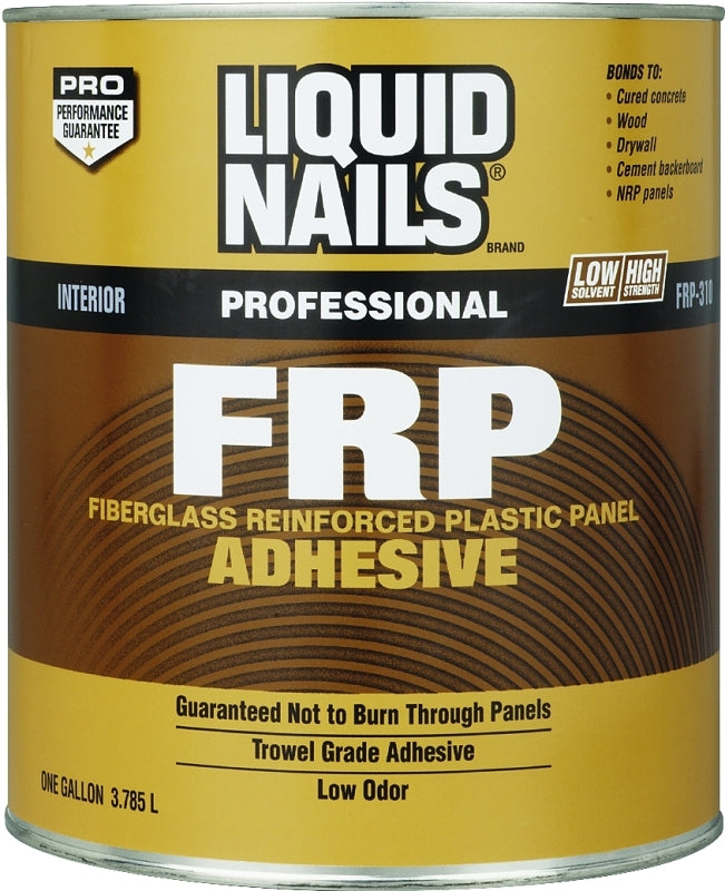 Liquid Nails FRP-310 Panel Adhesive, Off-White, 1 gal Container, Pack of 2