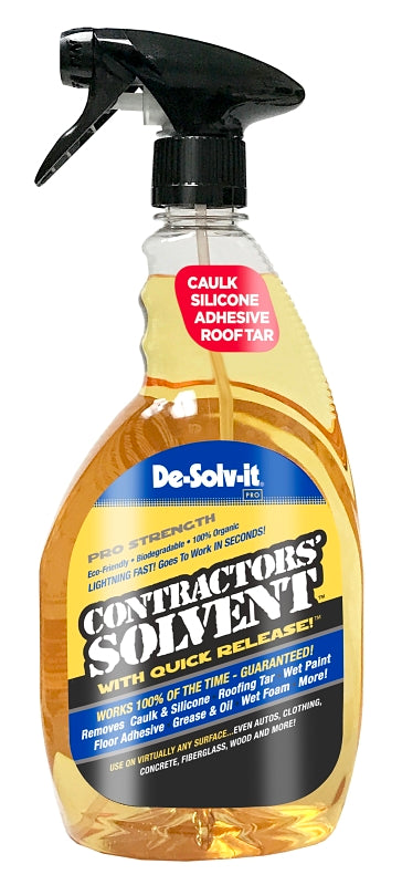 Orange-Sol 10131 Contractor Solvent, Liquid, Citrus, Clear/Orange, 33 oz Bottle