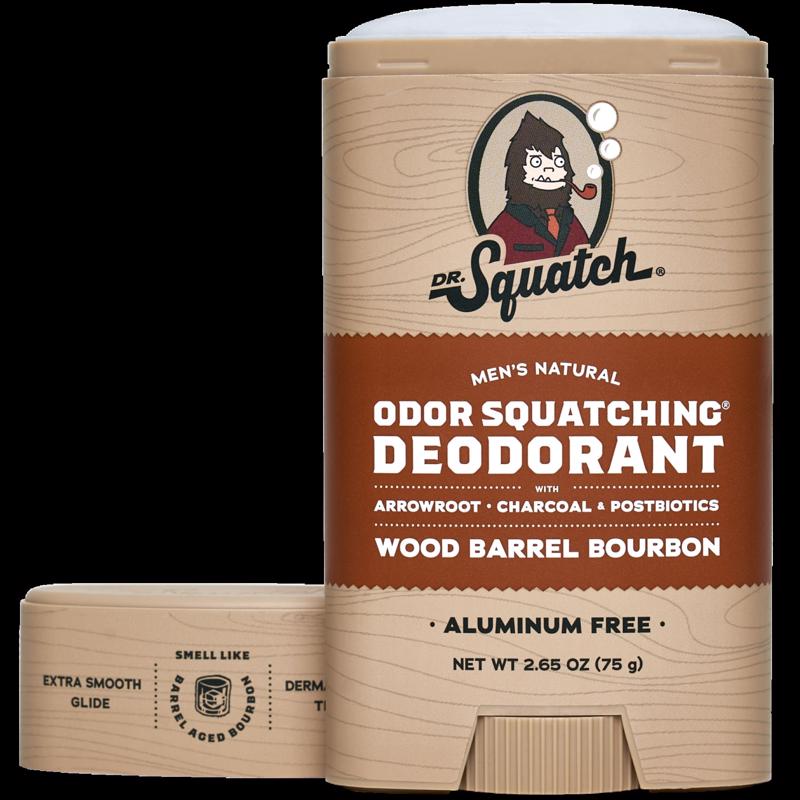 Dr. Squatch Wood Barrel Bourbon Deodorant 2.65 oz 1 pk