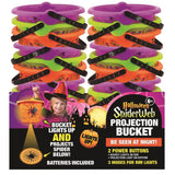 Magic Seasons Halloween Spider Web LED Projection Bucket 1 pk, Pack of 24