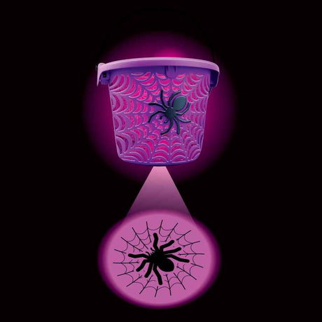 Magic Seasons Halloween Spider Web LED Projection Bucket 1 pk, Pack of 24