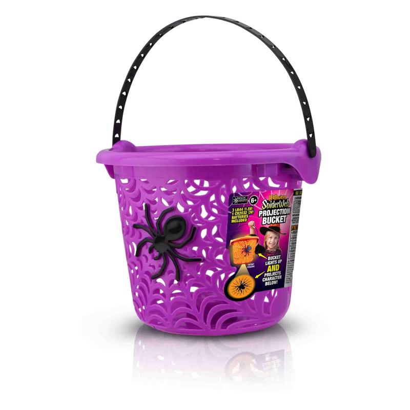 Magic Seasons Halloween Spider Web LED Projection Bucket 1 pk, Pack of 24