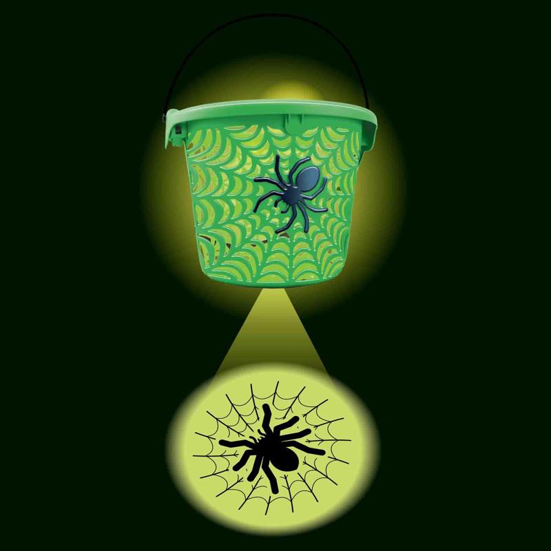 Magic Seasons Halloween Spider Web LED Projection Bucket 1 pk, Pack of 24